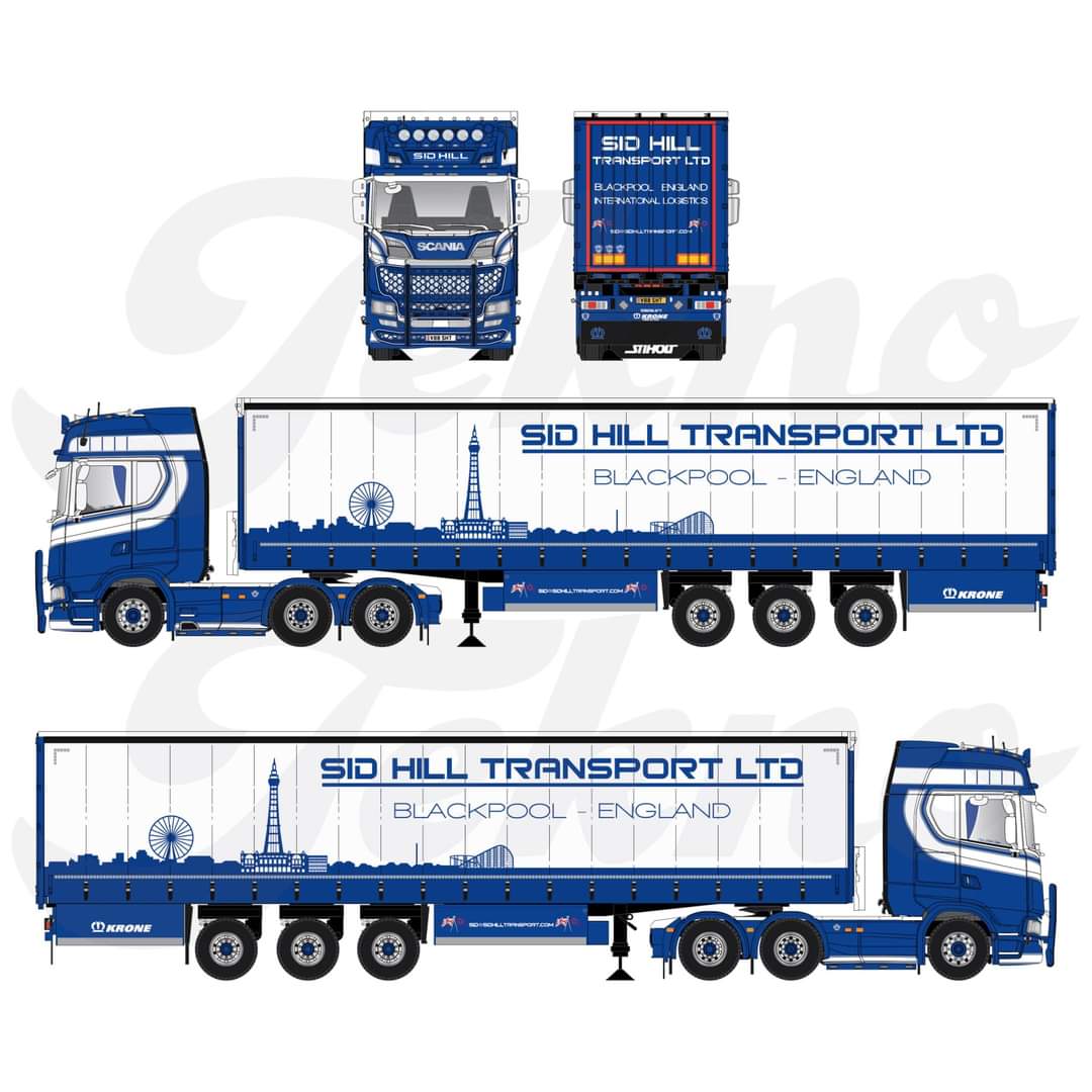 Sid Hill Transport Ltd V88 SHT Tekno Model Truck