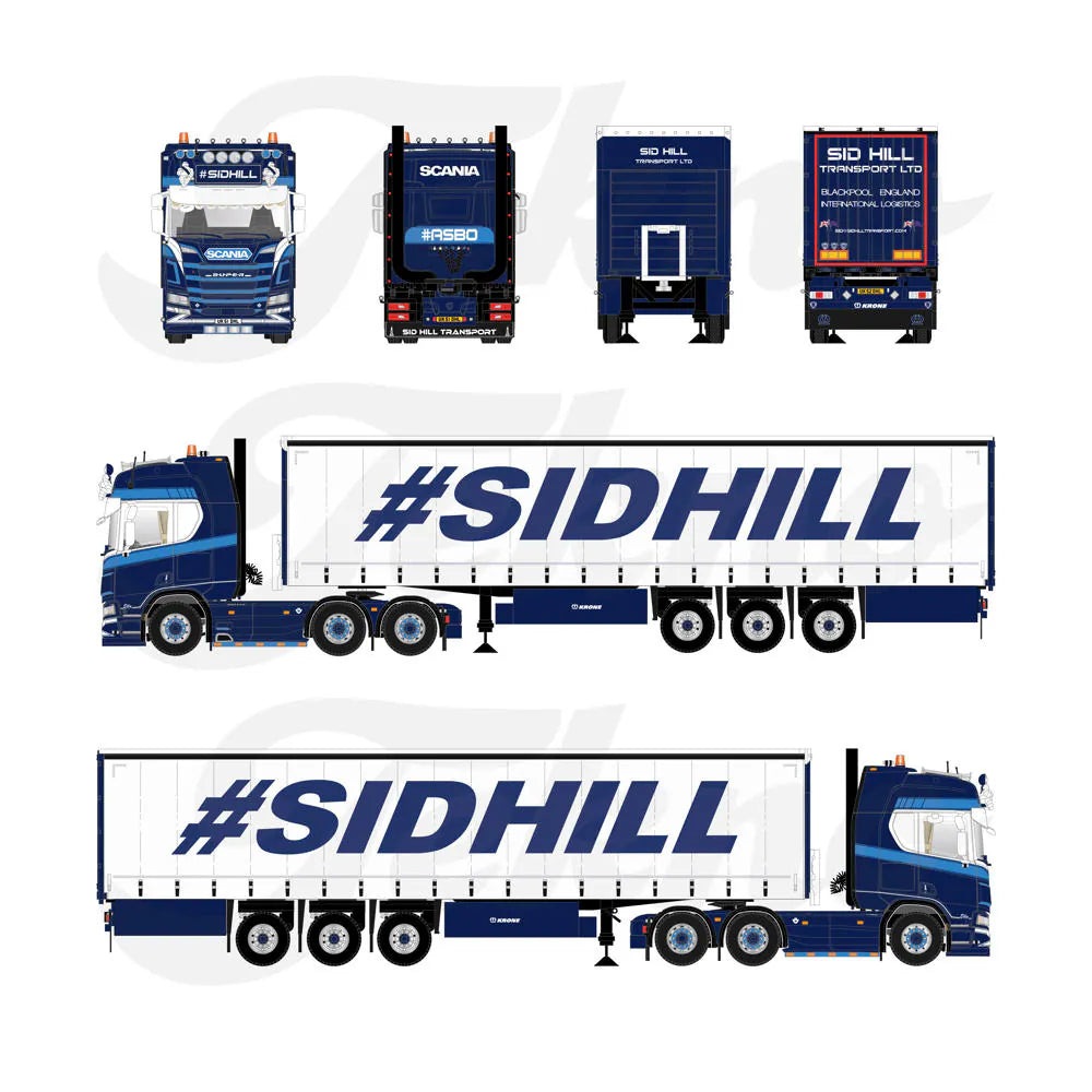 Sid Hill Transport Ltd - UK51 DHL ASBO Tekno Model Truck